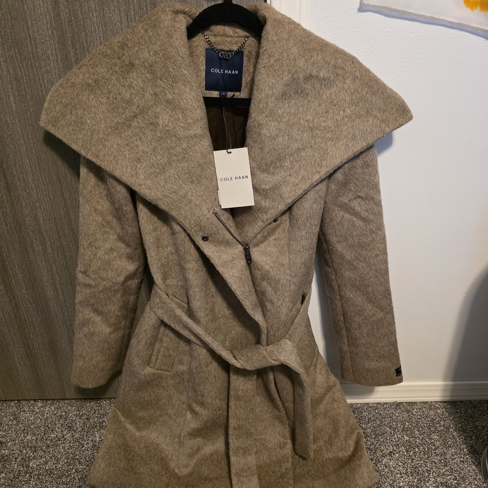 Cole Haan Women's Beige Trench Coat
